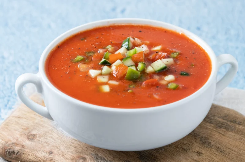 Gazpacho Andaluz con zanahoria y manzana